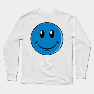 Blue Smiley Long Sleeve T-Shirt